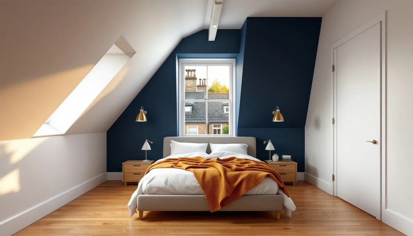 Completed loft conversion with Velux windows and bright interior