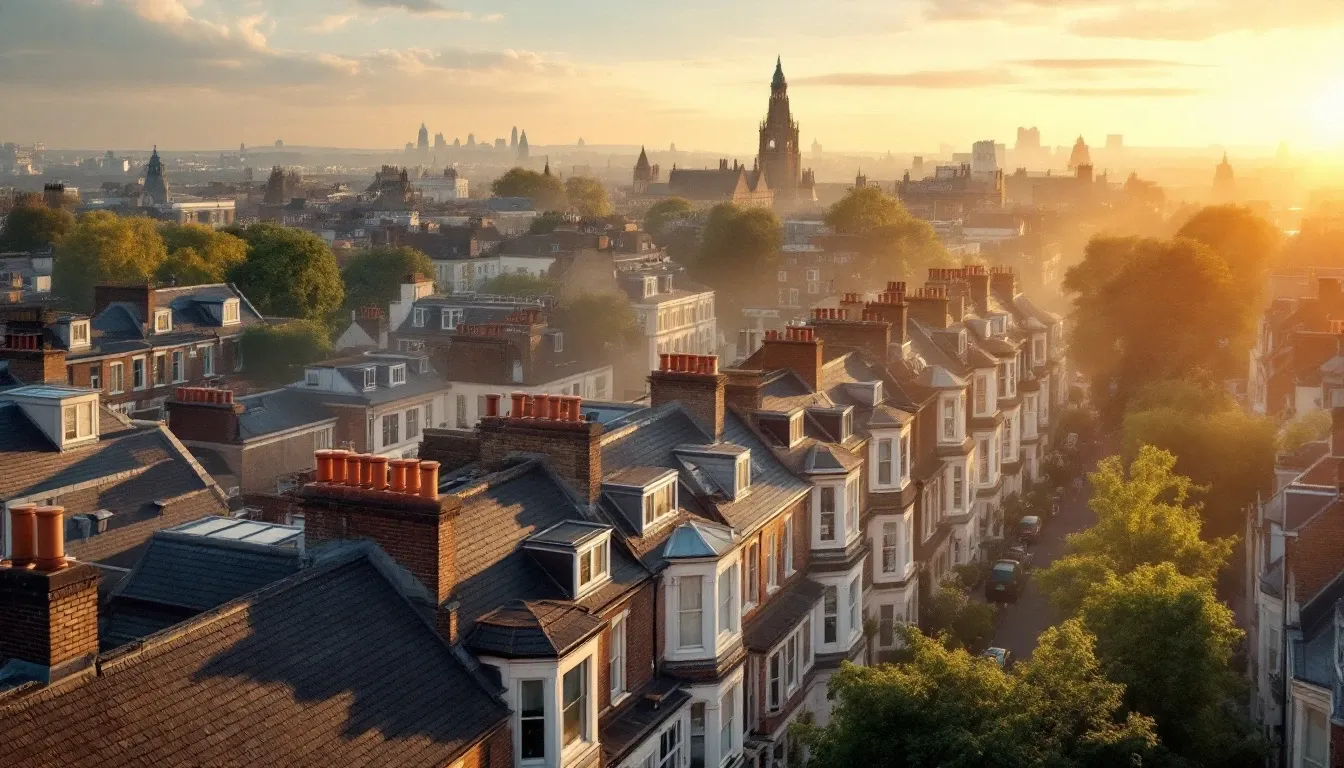 Loft conversion specialist working on a London Victorian terrace rooftop
